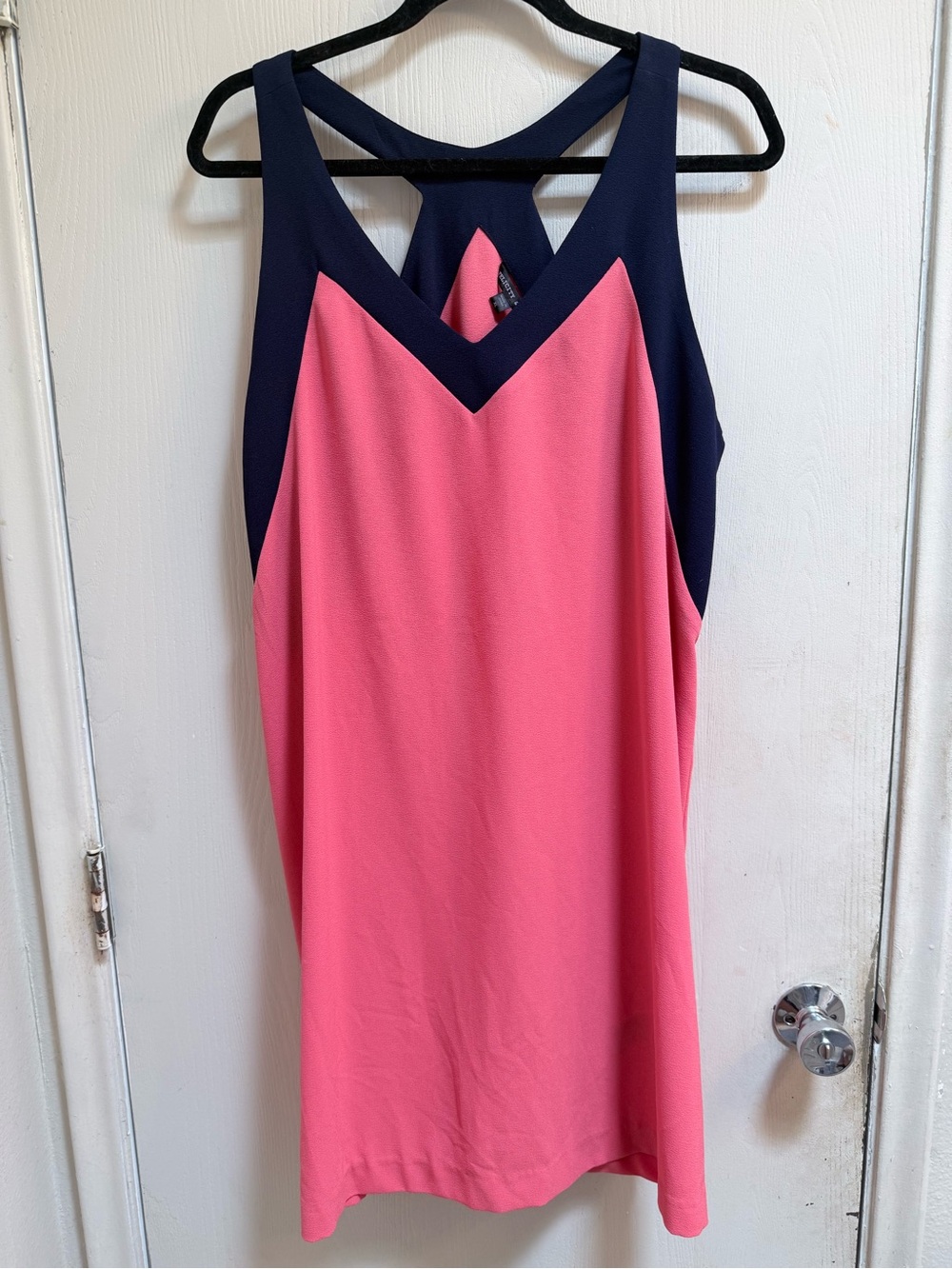 Felicity & Coco Pink and Navy Colorblock Dress
